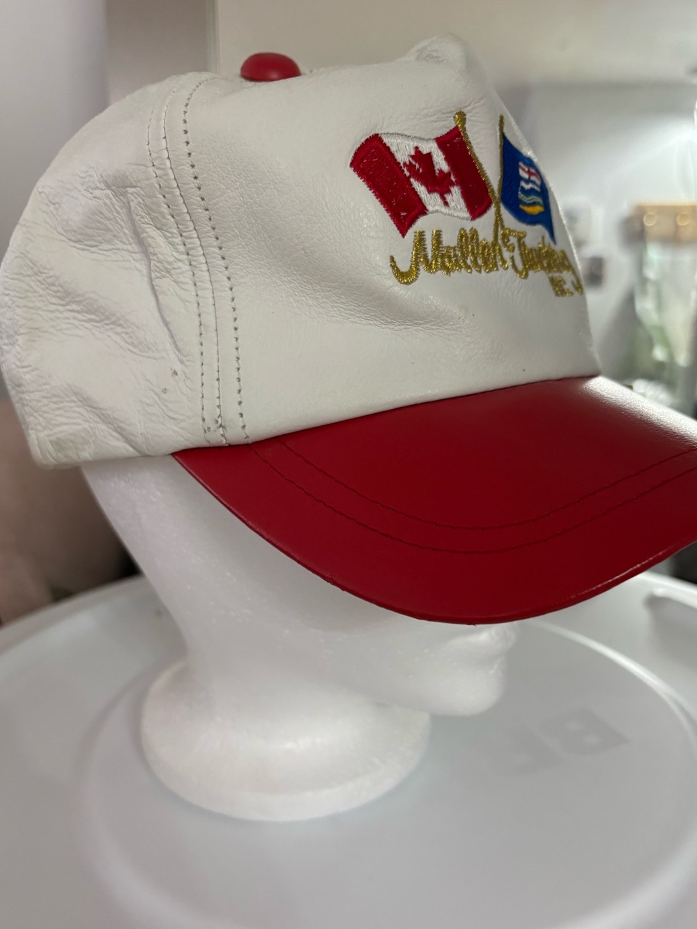 AJM international leather cap